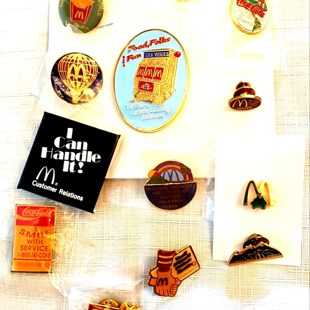 McDonald’s pins some vintage. ONE PRICE TAKES ALL